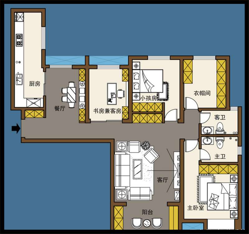 建業(yè)華陽(yáng)峰渡151平方戶型分析及裝修效果圖案例 建業(yè)華陽(yáng)峰渡151平方戶型分析及裝修效果圖案例