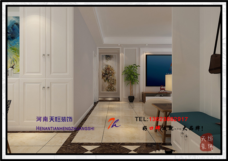 洛陽(yáng)裝修案例大曌國(guó)際2號(hào)樓03戶(hù)型美式風(fēng)格