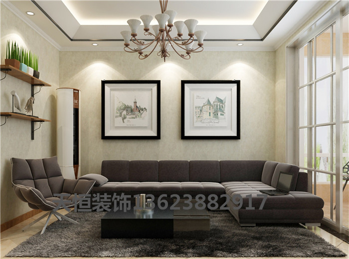 洛陽裝潢公司之大瞾國際現(xiàn)代簡(jiǎn)約天恒設(shè)計(jì)施工裝修案例